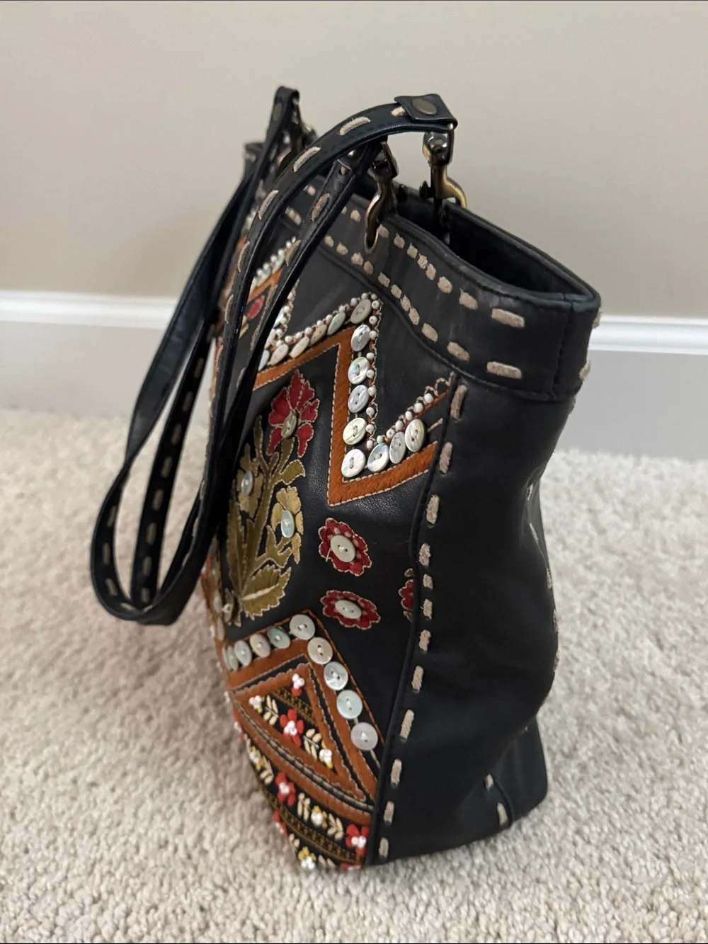 Isabella Fiore embellished leather bag